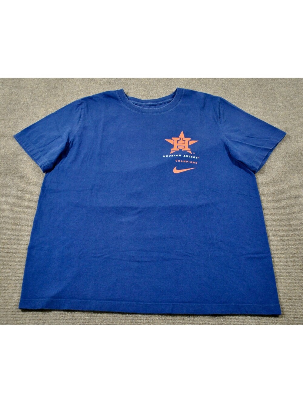 Houston Astros Nike MLB Baseball World Series Champions 2022 Blue Shirt Large